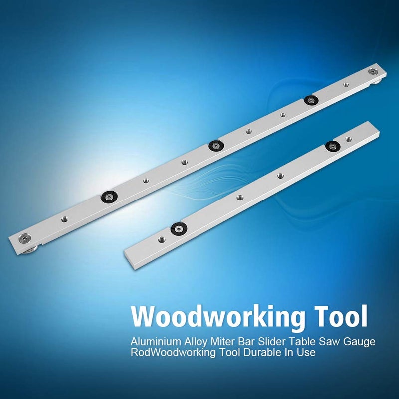 TOPINCN Miter Bar Aluminium Alloy, Jig and Fixture Bar Slider Table Saw Rod Wood Working Tool In Use 450mm Miter Bar T-Slot Track Bar Slider Rod Woodworking Tool - Image 4